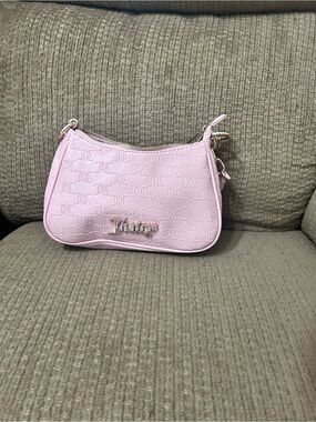 Juicy Couture Pink Mini Shoulder Bag with Gold Logo